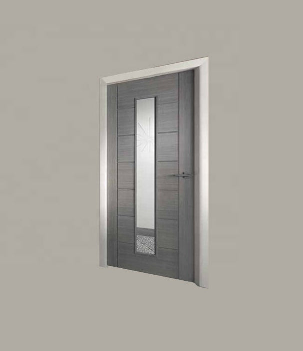 2021 Fashion Paint Colors Solid Wood Designs Composite External Wooden Half Glass Doors