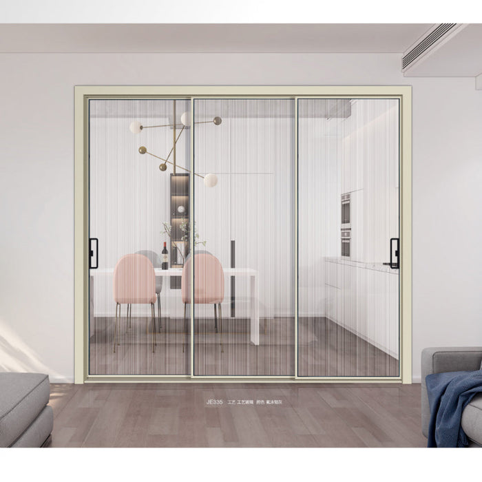 Hanging Sliding Door Cheap Glass Sliding Doors Slide Opening Aluminium Alloy Aluminum Tempered Door For Villa And House