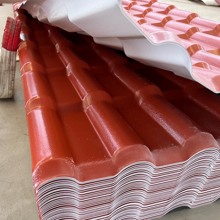 Synthetic resin roof sheet Color persistence Heat insulation synthetic resin pvc roof spanish roof tile sheets pvc