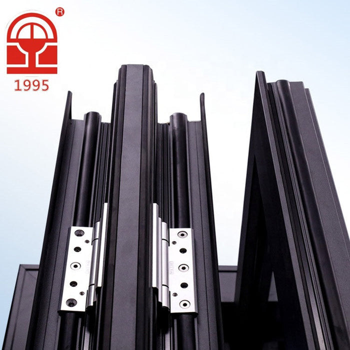 American Style Factory Direct Sales Bifold Australian Folding Doors System Track Aluminum Folding Door