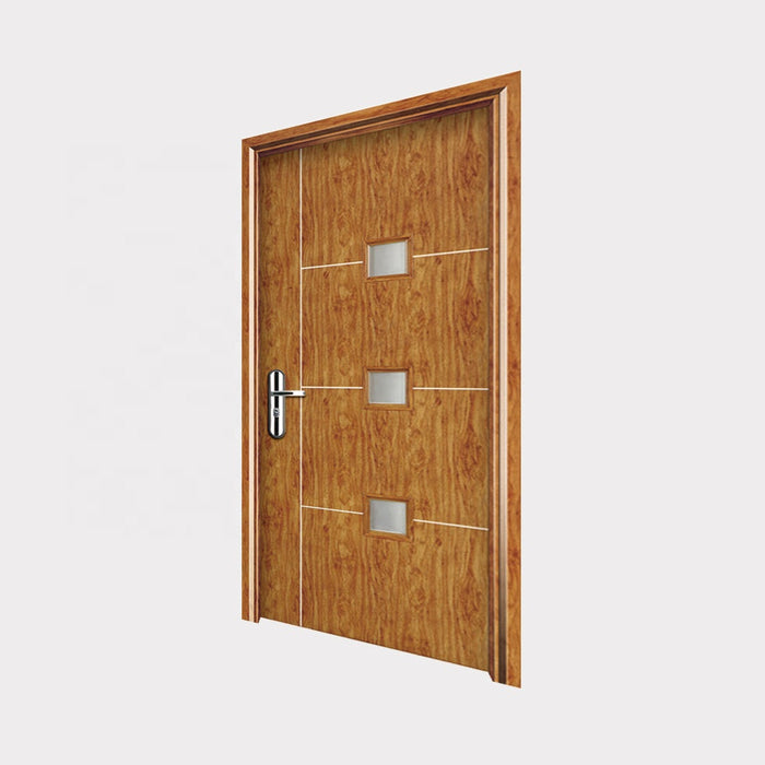 Fireproof  Carving Models Double Main Door Pictures Interior Panel Simple Design Teak Wood Door