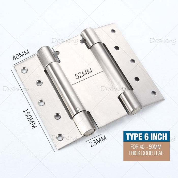 Biggest 6 Inch Two Way Free Open Heavy Duty Garden Gate Cowboy Fence Bar Door Tea Cafe House Partition Spring Hinges