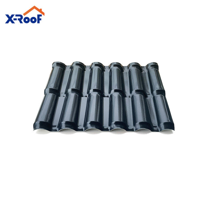 Impact resistance roman style corrugated household pvc roofing sheets pvc plastic ridge tile for roof