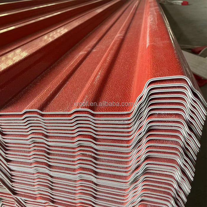 Heat insulation Color long span waterproof high wave rain cover pvc roof sheet roof tile