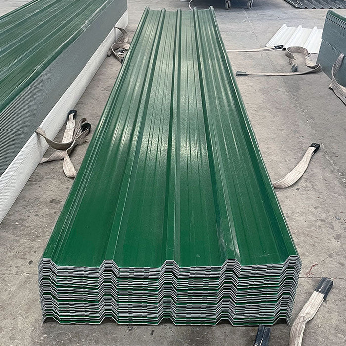 Heat insulation Color persistence reinforced pvc roofing membrane high wave plastic sheet for roofing cover for High-grade plant