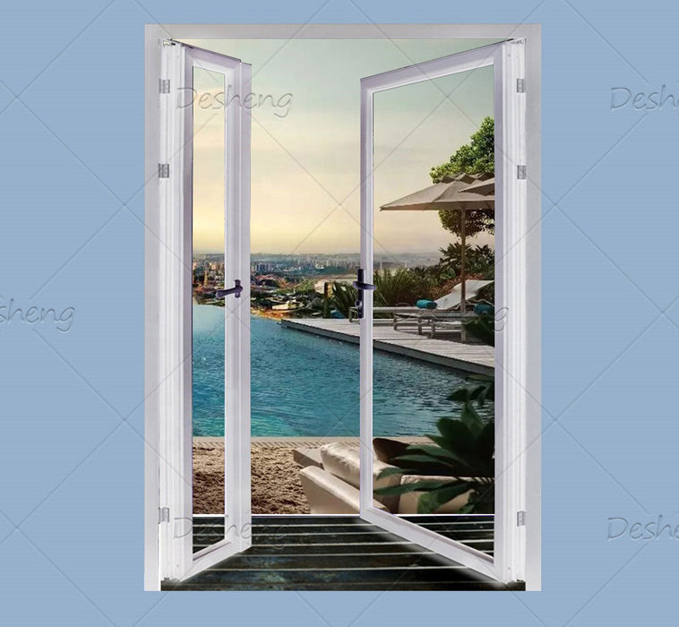 Hot Sale Aluminum Sectional Design Glass Doors For Houses Frame Less Interior Noiseless Sliding Door