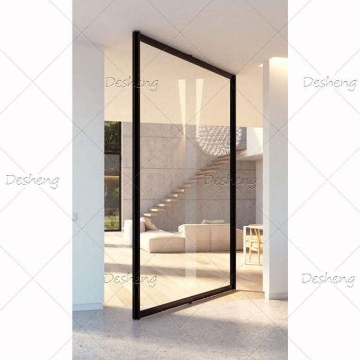 360 Degree All Directions Free Rotate Manual Revolving Glazing Solid Wood Structure Passageway Door