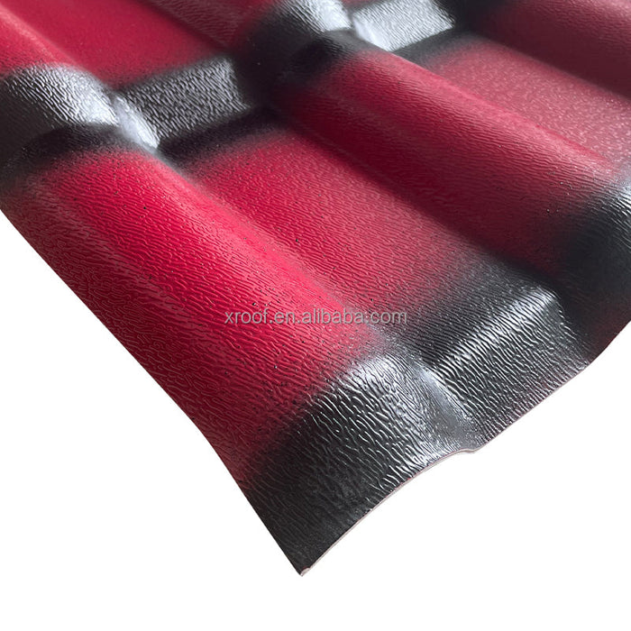 New Design Building materials roof tile price corrugated pvc roof sheet resin roof tile