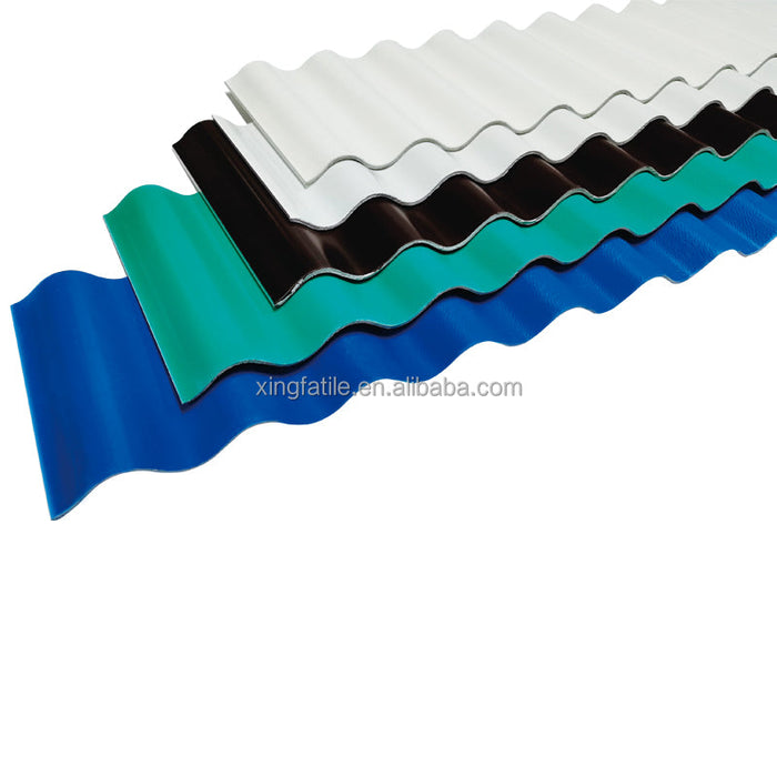 Building material long span pvc roof tile Waterproof fireproof plastic upvc roofing sheet heat insulated roof sheet