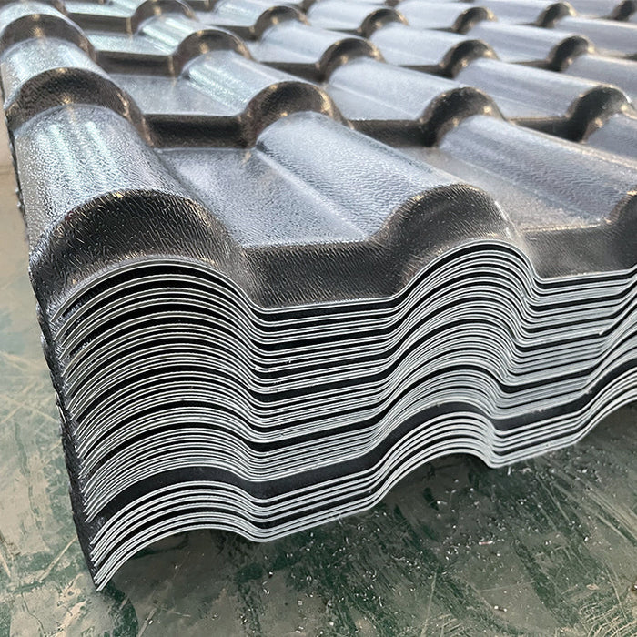Grey color OEM service plastic roof tiles sheets upvc roof tiles asa pvc roof tile
