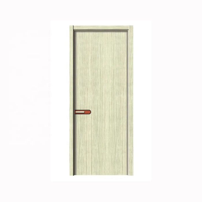 Oak Single lLeaf Modern Entrance Plain Wooden Door For House