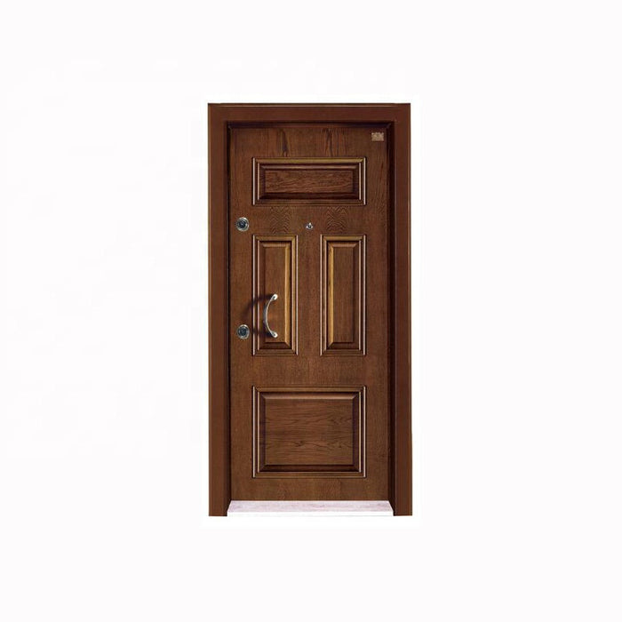 Turkey Security Doors Internal Entrance Doors Rresidential Smart Lock Metal Wooden Door