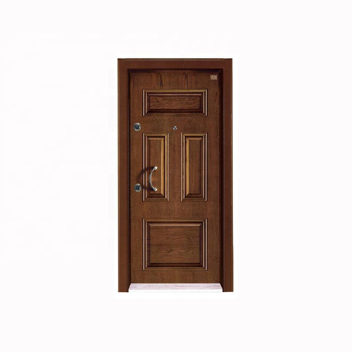 Turkey Security Doors Internal Entrance Doors Rresidential Smart Lock Metal Wooden Door