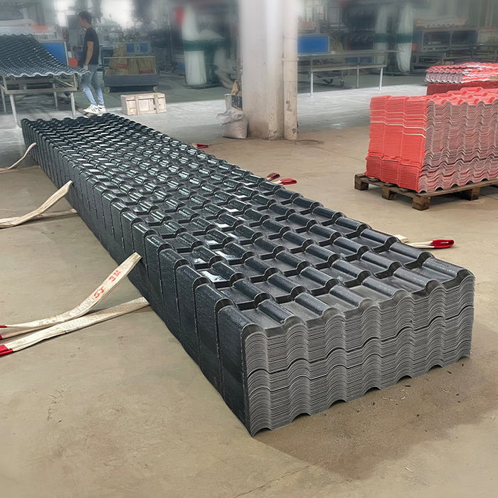 asa pvc roof tile machine Color persistence Heat insulation synthetic resin pvc roof spanish roof tile sheets for house