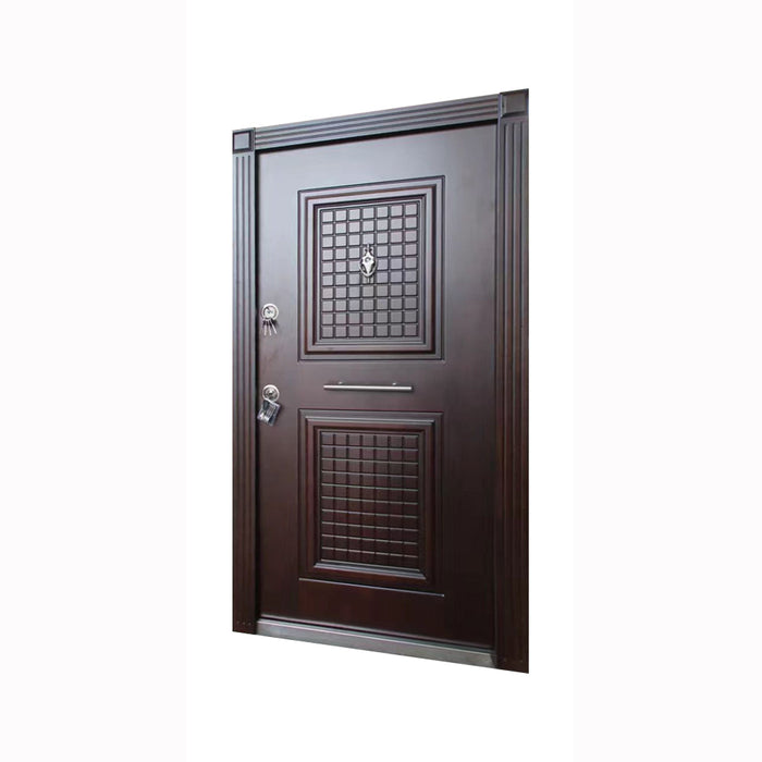 House Main Exterior Steel Security Door Entry Metal Single Door Design