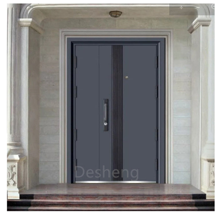 European Style Latest Design Fire Rated Main Exterior Security Steel Doors For Villa House Front Door