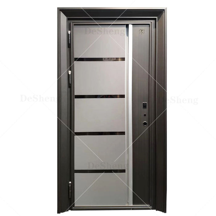 Factory Wholesale Wrought Entrance Front Stainless Door Metal Modern Exterior Security Steel Doors