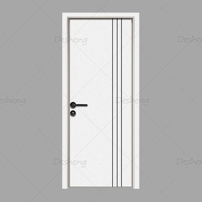 2022 New Design Best Price Solid Wood Grain Texture Bathroom Doors Exterior Modern Design Room Door