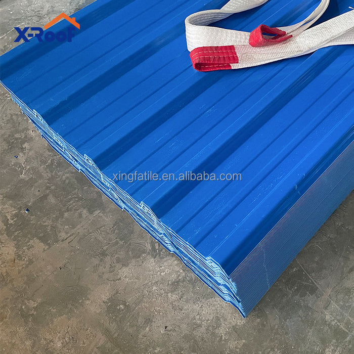 anti-corrosion Heat insulation Color persistence plastic roofing material high wave plastic roofing sheets for High-grade plant