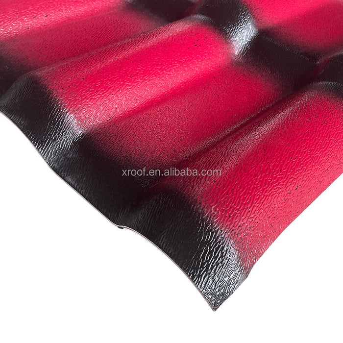 New Design Building materials roof tile price corrugated pvc roof sheet resin roof tile