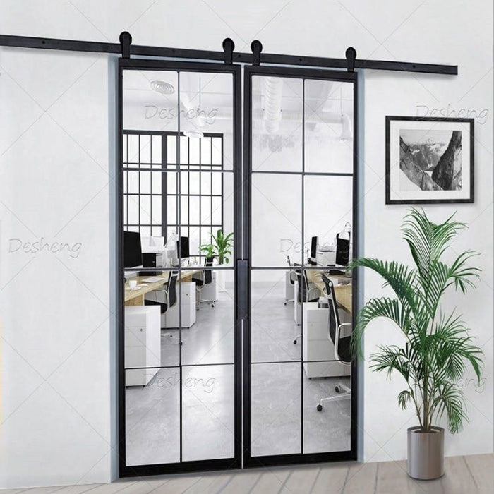 Good Price High Quality With Hardware Barn Door For Houses Double Sliding Open Closet Doors