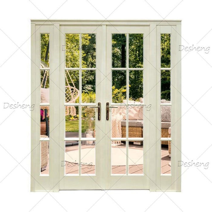 Good Price Grand Villa Certificate Interior Double Glass Glazing Door Exterior Patio French Doors