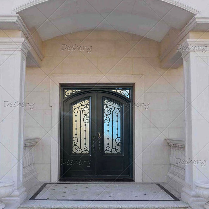 Exterior Garden Garage Entrance Villa Security Doors Elegant French Design Entry Door