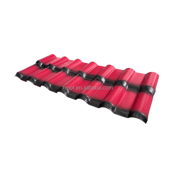 New Design Building materials roof tile price corrugated pvc roof sheet resin roof tile