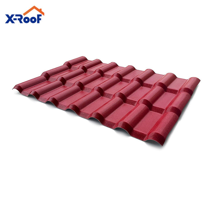 fire resistance weather resistance pvc roofing sheets plastic construction materials tiles for residential villa hotel