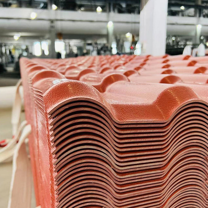 Building materials impact resistance insulation 3mm roofing tiles synthetic resin roof tile with fiber mesh pvc roofing sheet