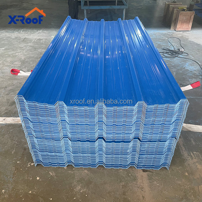 Color persistence thermal insulated waterproof pvc flat wave roofing sheets asa pvc roof tile pvc roofing felt materials