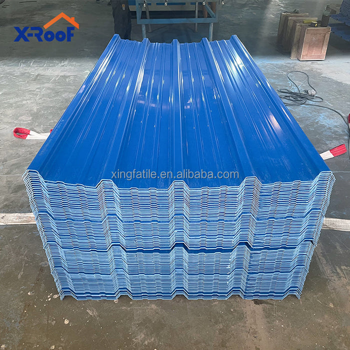 Heat insulation Color persistence reinforced pvc roofing membrane high wave material pvc roof making for High-grade plant