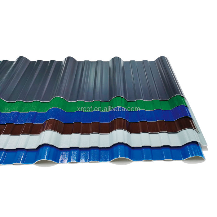 Corrosion resistance flat tile pvc roof Heat insulation top products roof tile asa plastic pvc roof tile for factory high-plant