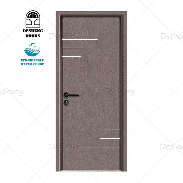 Walnut Wooden Latest Simple Design MDF Wood Veneer Room Doors Interior Door Wooden Doors Interior for Hotel
