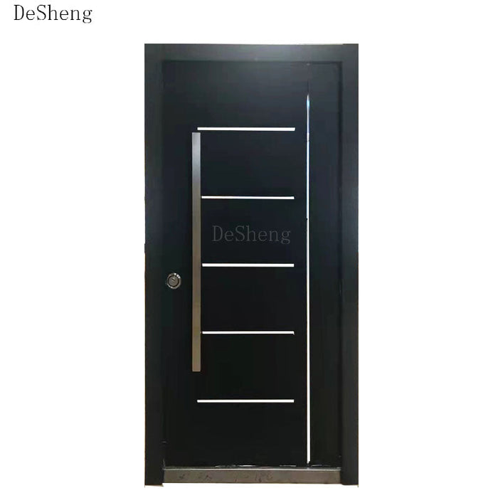 Luxury Modern House Front Security Entrance Door Turkey Customized Design Wood Steel Door