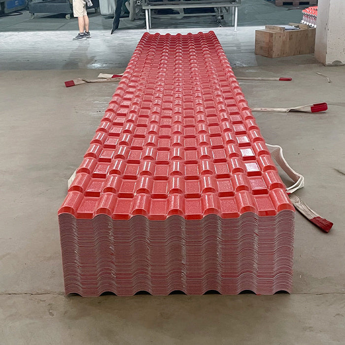 Fireproof Waterproof Corrugated Plastic Roof Sheeting Pvc Plastic Roof  ASA PVC Synthetic Resin Roof Tile