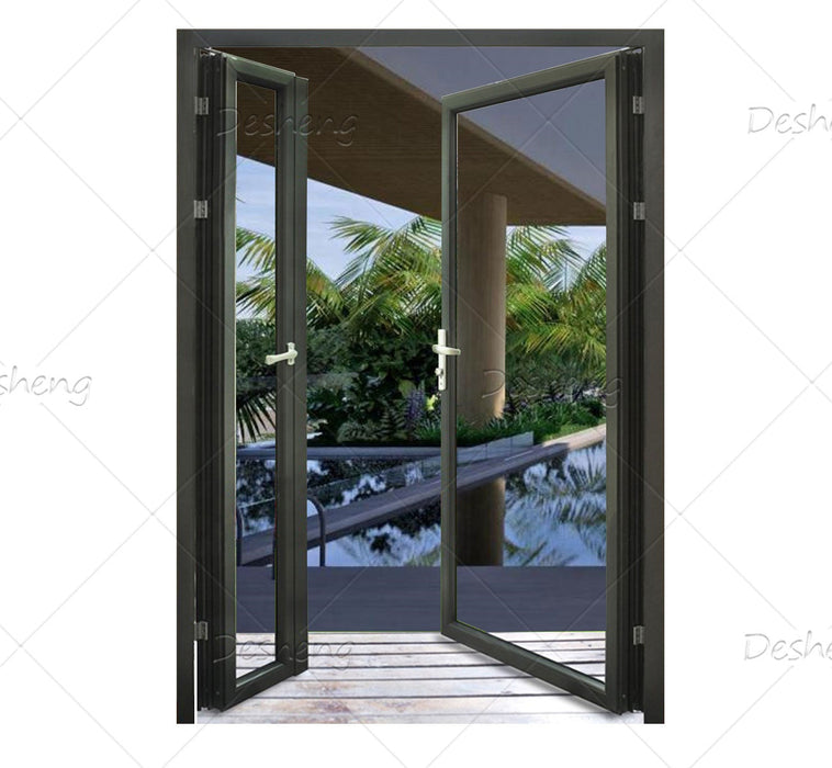 Hot Sale Aluminum Sectional Design Glass Doors For Houses Frame Less Interior Noiseless Sliding Door