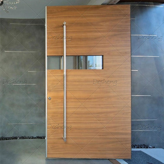 Hot Sale Pivot Aluminum Front Door American Main Wood Contemporary Entrance Door Pivot For House