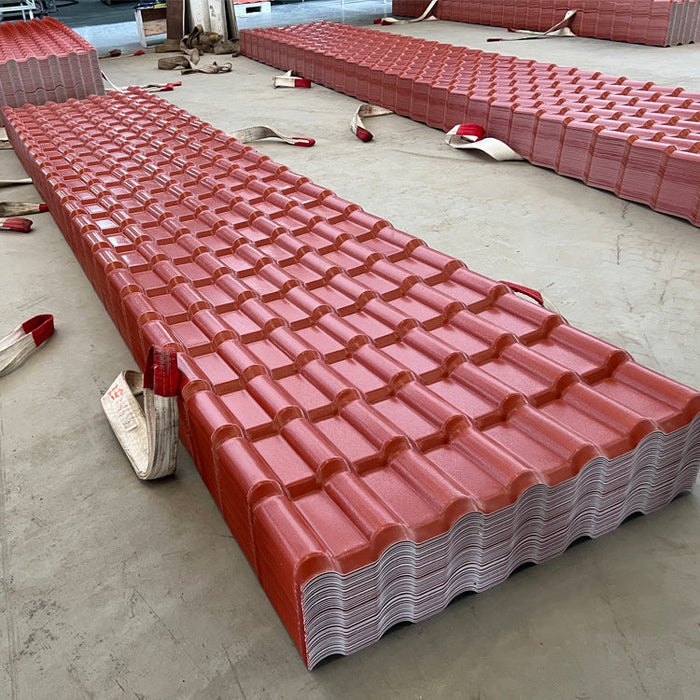 Heat insulation synthetic resin roof sheet color resistence pvc roof spanish roof tile sheets