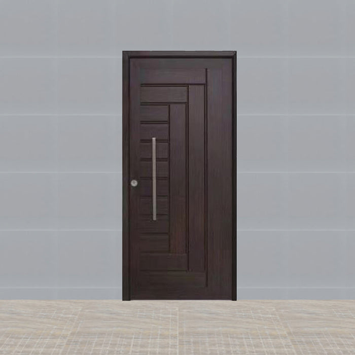 Modern Design French Entry Door Wooden And Steel Pivot Exterior Door With Door Frame For Hotel Room