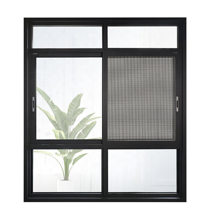 Top 10 supplier thermal break aluminum window  with double sliding windows glass