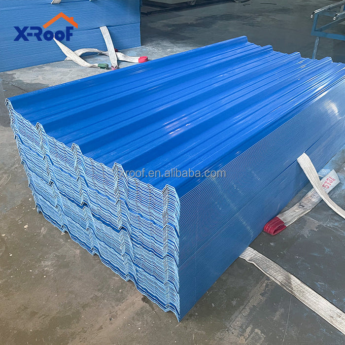 Color persistence thermal insulated waterproof pvc flat wave roofing sheets asa pvc roof tile pvc roofing felt materials