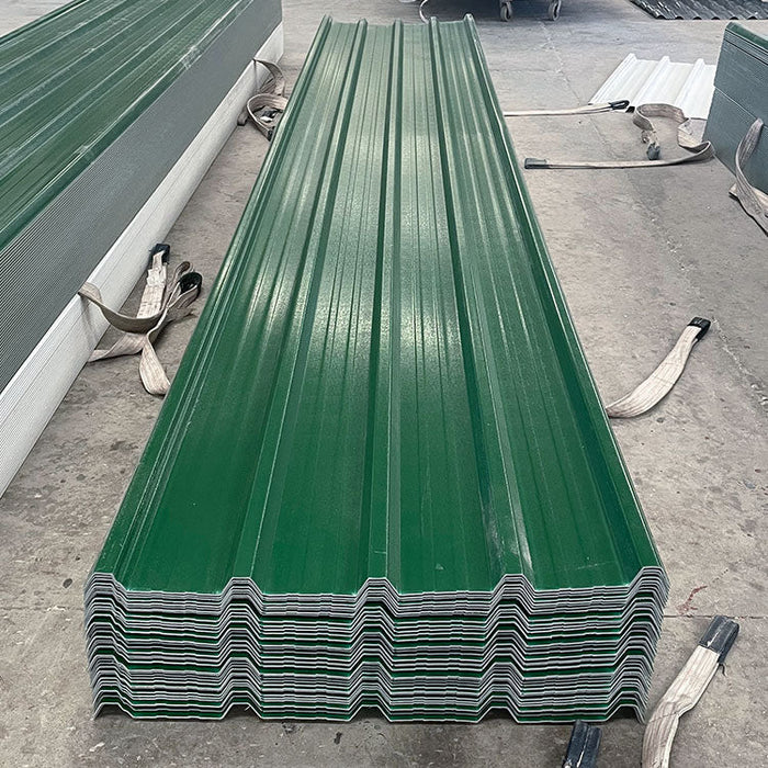 Color persistence Heat insulation reinforced pvc roofing membrane tile high wave material pvc roof making for High-grade plant