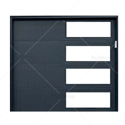 Luxury Modern Automatic Remote Electric Folding Aluminum Glass Garage Door Main Metal Garage Entry Door Design