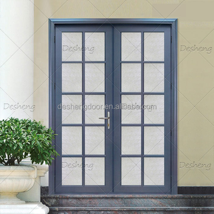 French Steel French Doors Exterior Size For Home French Door Aluminium Glass Casement Door For House Villa