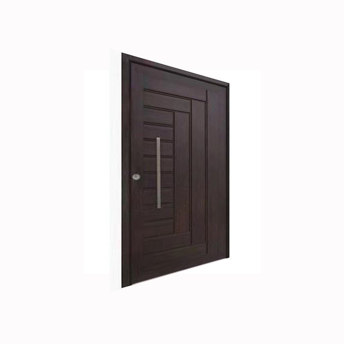 Modern Design French Entry Door Wooden And Steel Pivot Exterior Door With Door Frame For Hotel Room