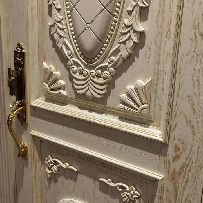 Modern Luxury Nordic Style Painting Mdf Swing Open Style Latest Design Interior Door Room White Wooden Door