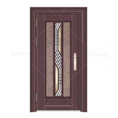 New Design Luxury Style High Quality Gates Metal Security Door With Cheap Price Exterior Steel Fireproof Doors for Houses