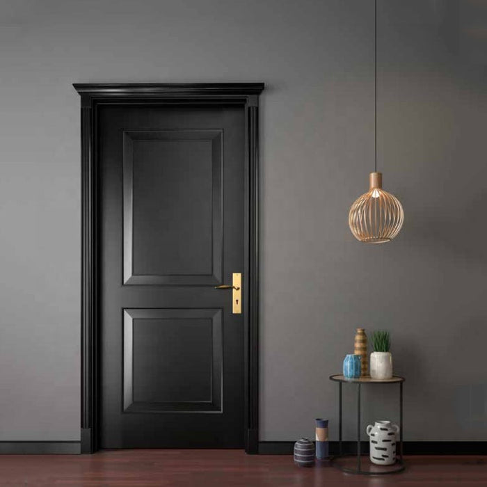 Modern Design Soundproof Hotel Door Internal Bedroom Waterproof Door Solid Wood Interior For Sale
