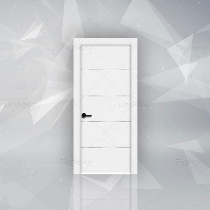 China Top Manufacturer Simple Design Internal Room Flush Wood Doors Bedroom Modern Interior Wooden Door